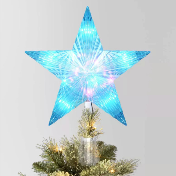 Other - Light Up 5-Point Star Christmas Tree Topper Multicolor ChangingLit Holiday Decor